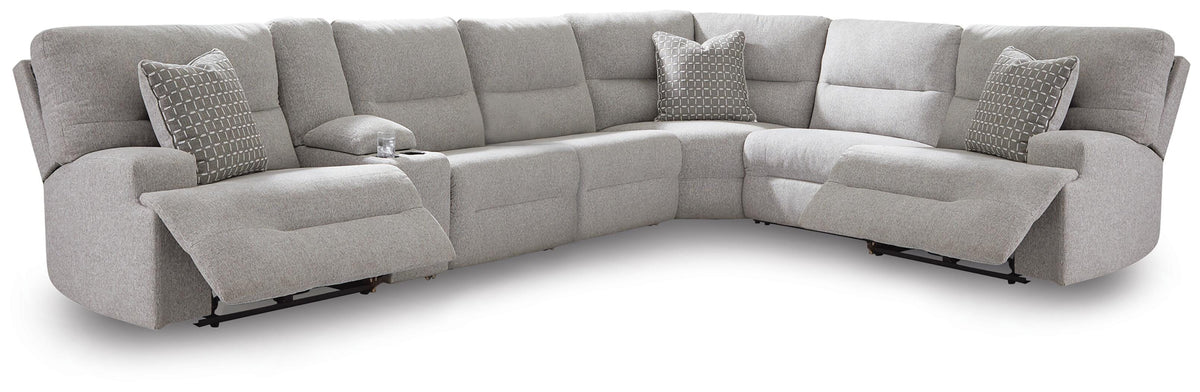 Acklen Place 7-Piece Power Sectional Reclining Sofa with Storage Console - 93605S20