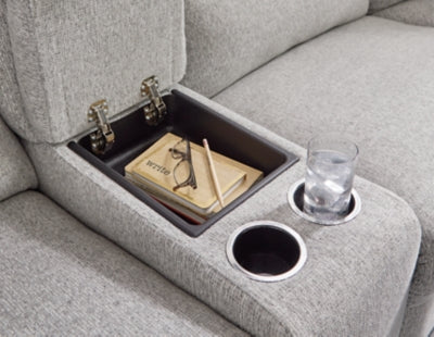 Acklen Place 7-Piece Power Sectional Reclining Sofa with Storage Console - 93605S20