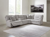 Acklen Place 5-Piece Power Reclining Sectional with Storage Console - 93605S19
