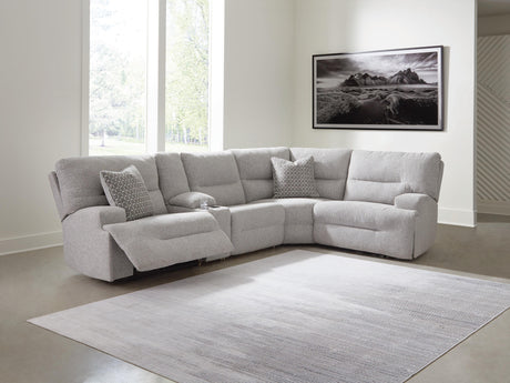 Acklen Place 5-Piece Power Reclining Sectional with Storage Console - 93605S19