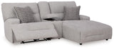 Acklen Place 3-Piece Power Reclining Sectional Sofa with Chaise - 93605S4