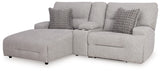Acklen Place 3-Piece Power Reclining Sectional Sofa with Chaise - 93605S5