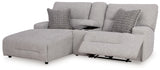 Acklen Place 3-Piece Power Reclining Sectional Sofa with Chaise - 93605S5