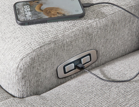 Acklen Place 5-Piece Power Reclining Sectional with Storage Console - 93605S19