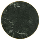 Eliska Round Green Marble Top Accent Side Table Antique Gold - 936061