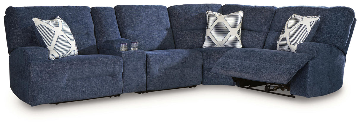 Acklen Place 5-Piece Power Reclining Sectional with Storage Console - 93607S19