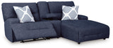 Acklen Place 3-Piece Power Reclining Sectional Sofa with Chaise - 93607S4