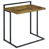 Dani Rectangular C-Shaped Sofa Side Table Rustic Nutmeg - 936122