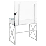Eliza Vanity Set with Lighting & Stool White and Chrome - 936164