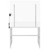 Eliza Vanity Set with Lighting & Stool White and Chrome - 936164