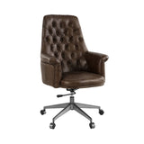 Dasan - Swivel Office Chair - Dark Brown