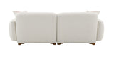 Darius - Boucle Sofa With 2 Toss Pillows - Beige