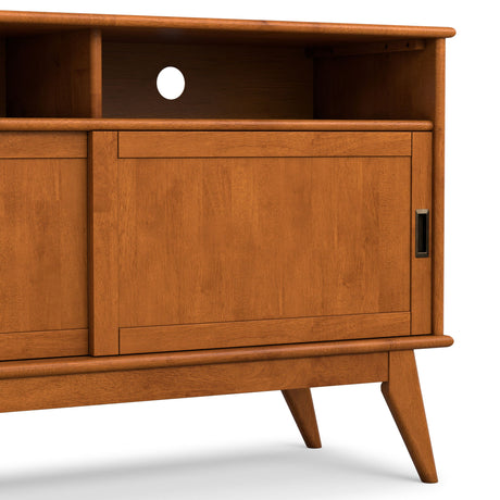 Draper - Handcrafted Mid Century Low TV Media Stand