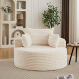 Modern Single Sofa With Backrest Pillow For Living Room