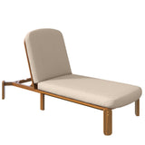 Outdoor Chaise Lounge With Adjustable Backrest