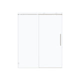 Frameless Single Sliding Soft Close Shower Doors, 5/16" Sgcc Tempered Glass