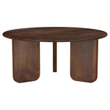 Columbo - 3 Piece Coffee And End Table Set With Round Tops - Brown