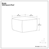 Brody - Versatile Square Pouf