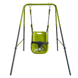 Xns001 - Baby Swing With Safety Seat Indoor / Outdoor - Black / Green