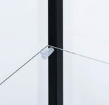Delphinium 5-shelf Clear Glass Curio Display Cabinet Black - 950170