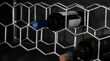 Borman 2-door Home Bar Cabinet Wine Storage Walnut and Black - 950318