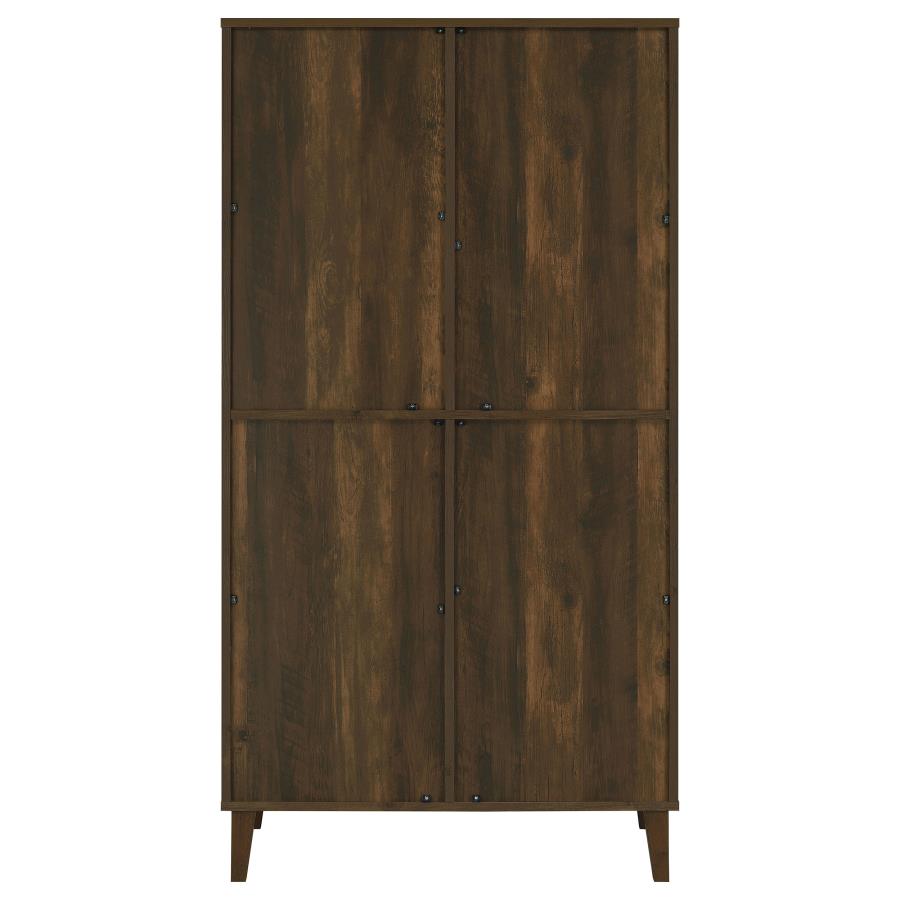 Elouise 4-door Engineered Wood Tall Accent Cabinet Dark Pine - 950335