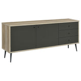 Maeve 2-door Engineered Wood Cabinet Antique Pine and Grey - 950352