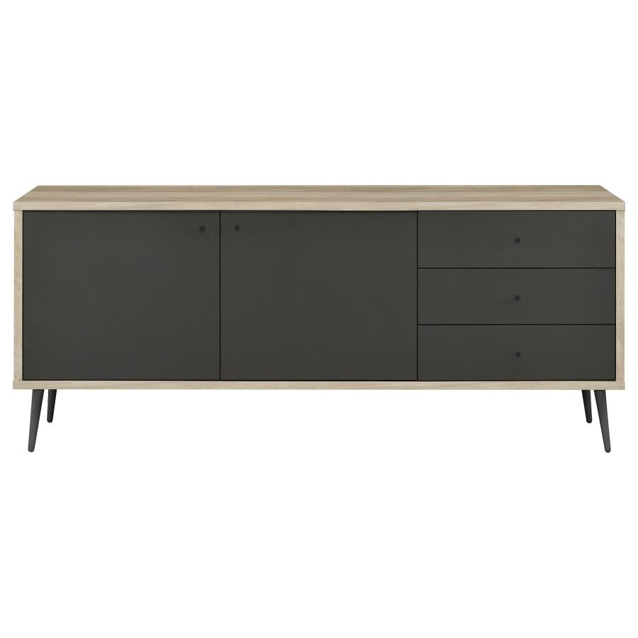 Maeve 2-door Engineered Wood Cabinet Antique Pine and Grey - 950352