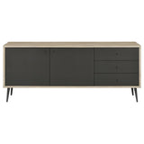 Maeve 2-door Engineered Wood Cabinet Antique Pine and Grey - 950352