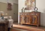 Harper 3-door Solid Reclaimed Wood Accent Cabinet Brown - 950367