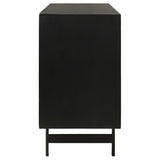 Aminah 3-door Wood Accent Cabinet Natural and Black - 950383