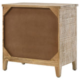 Mariska 3-drawer Wood Mandala Cabinet Distressed White - 950390