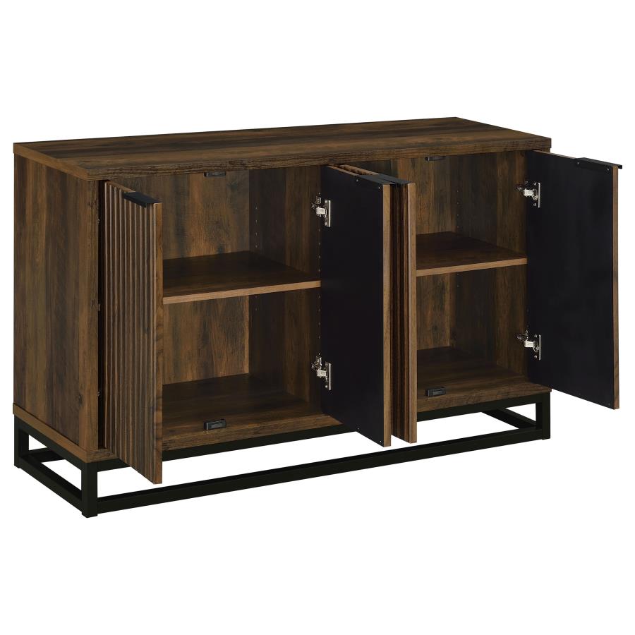 Ryatt 4-door Engineered Wood Accent Cabinet Dark Pine - 950393