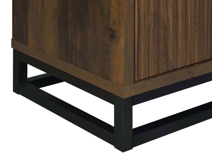 Ryatt 4-door Engineered Wood Accent Cabinet Dark Pine - 950393