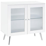 Nieta 2-door Engineered Wood Accent Cabinet White High Gloss - 950396
