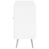 Nieta 2-door Engineered Wood Accent Cabinet White High Gloss - 950396