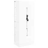 Cabra 4-door LED Curio Display Cabinet White High Gloss - 950397