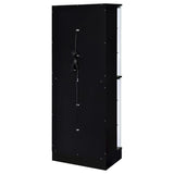 Cabra 4-door LED Curio Display Cabinet Black High Gloss - 950398