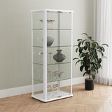 Aero 5-shelf Display Curio Cabinet with LED Lighting White - 950399