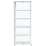 Aero 5-shelf Display Curio Cabinet with LED Lighting White - 950399