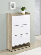 Denia 3-tier Engineered Wood Shoe Cabinet White - 950403