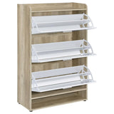 Denia 3-tier Engineered Wood Shoe Cabinet White - 950403