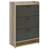 Denia 3-tier Engineered Wood Shoe Cabinet Grey - 950404