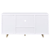 Dalton 2-door Storage Cabinet White and Distressed Pine - 950405