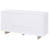 Dalton 2-door Storage Cabinet White and Distressed Pine - 950405