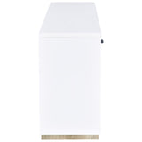 Dalton 2-door Storage Cabinet White and Distressed Pine - 950405
