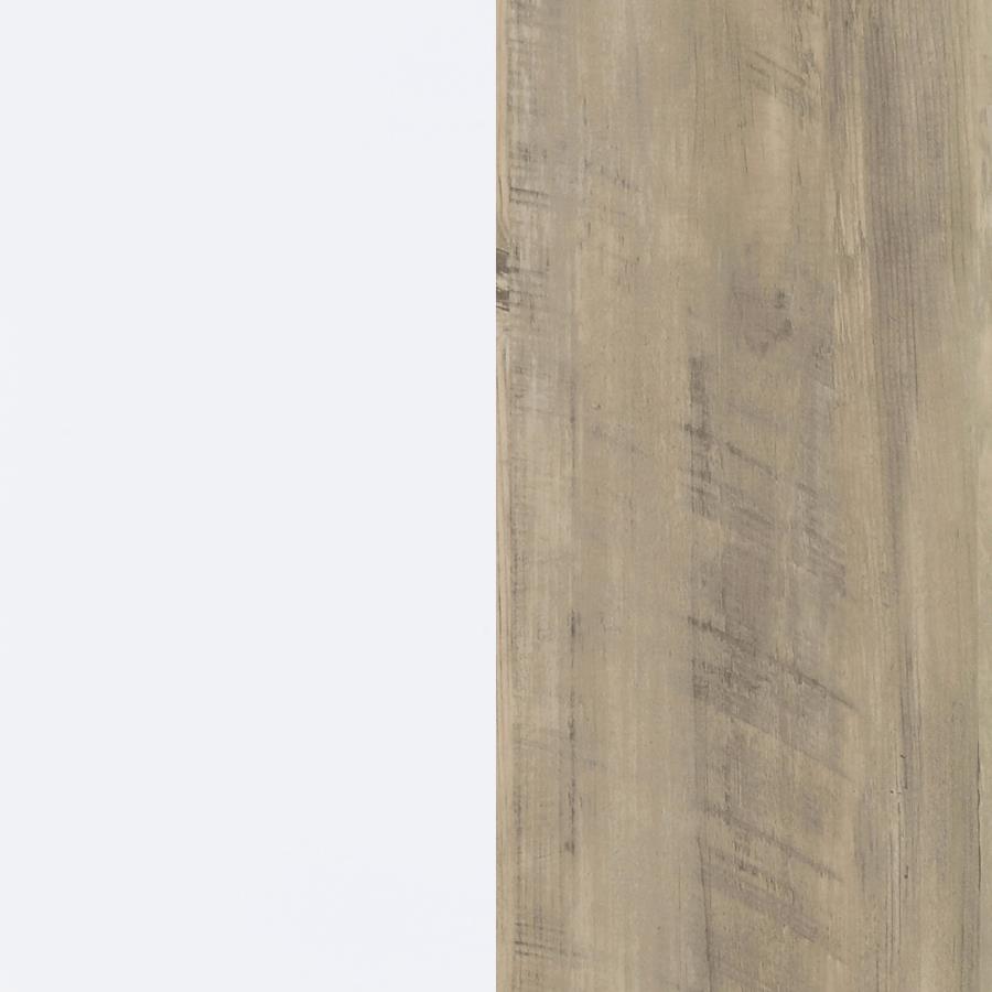 Dalton 2-door Storage Cabinet White and Distressed Pine - 950405