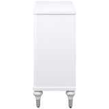 Cardella 2-door Mandala Accent Cabinet Distressed White - 950411