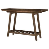 Ornelas 46-inch Console Table with Slatted Shelf Mango Brown - 950415