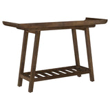 Ornelas 46-inch Console Table with Slatted Shelf Mango Brown - 950415